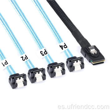 Cable de cable divisor de transmisión del disco duro de 12 Gbps